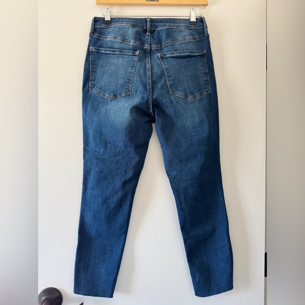 Old Navy Dark Blue Distressed Skinny Jeans - Picture 2 of 8